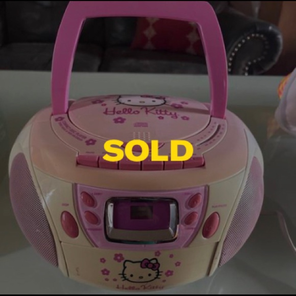 Hello Kitty cd and Cassette player (SOLD)!!!